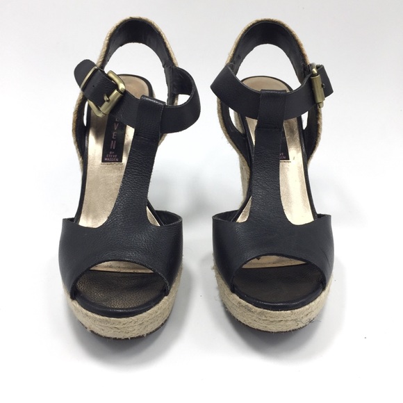 STEVEN Leather Platform Sandal Espadrille 7 - Picture 2 of 9